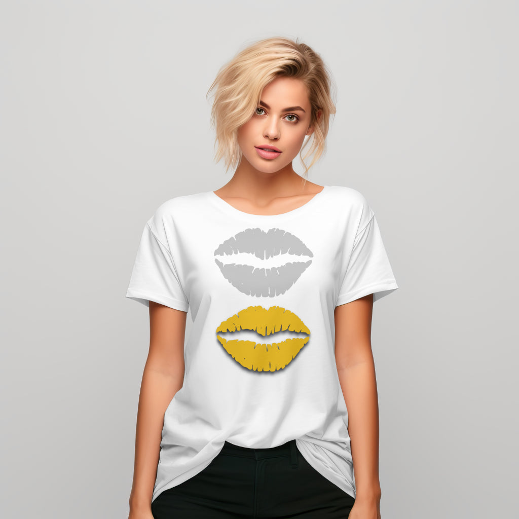 Lipstick Gold/Silver T Shirt